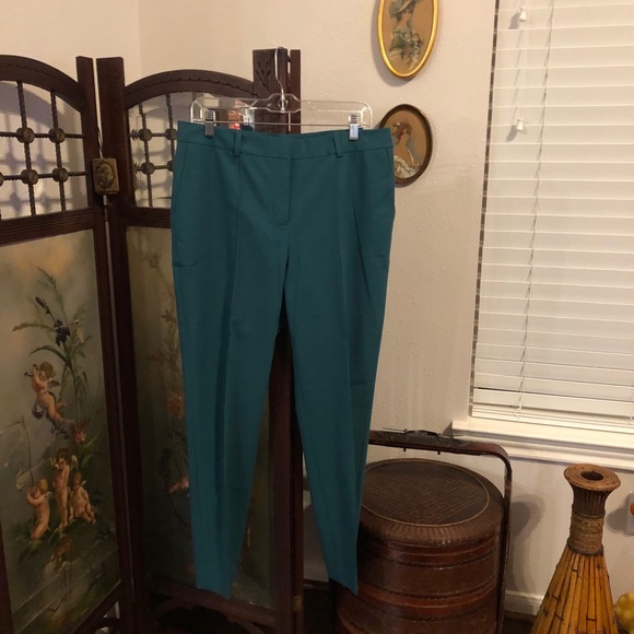 Lafayette148 Rainforest Green Slacks - Picture 2 of 10